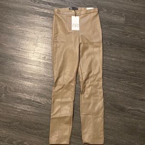 ZARA faux leather legging